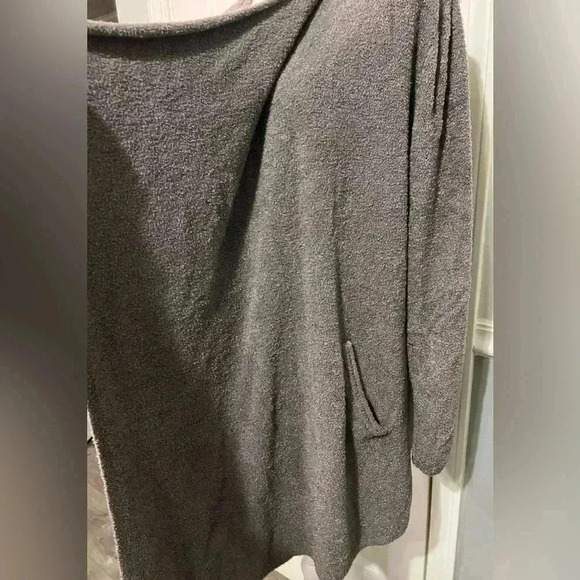 Barefoot Dreams CozyChic Women’s 1X Amazingly Soft Graphite Cardigan W/Pockets - Picture 8 of 9
